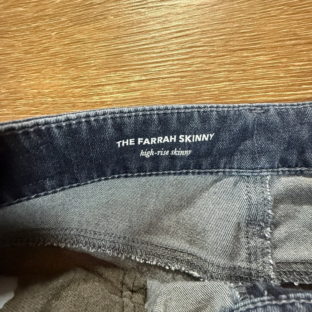 AG Adriano Goldschmied Farrah Skinny Women's Jeans 28R Blue High Rise Designer